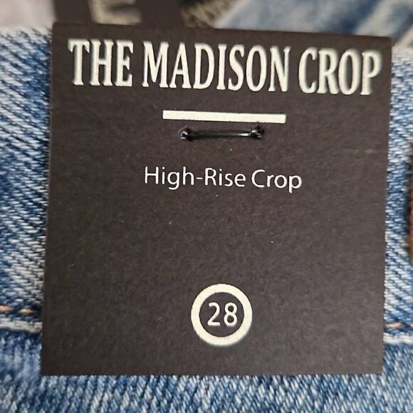 BLANK NYC The Madison Crop Distressed Destroyed Jeans Good Vibrations 28 - Picture 9 of 11